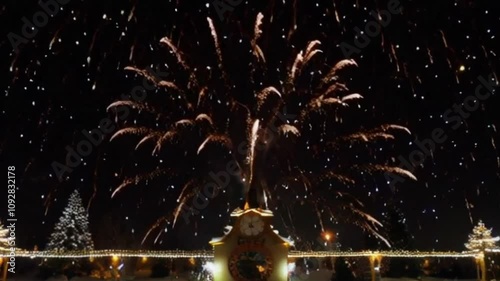 new year party , fireworks , cool party