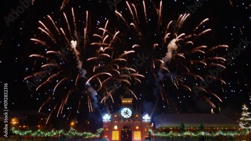 new year party , fireworks , cool party