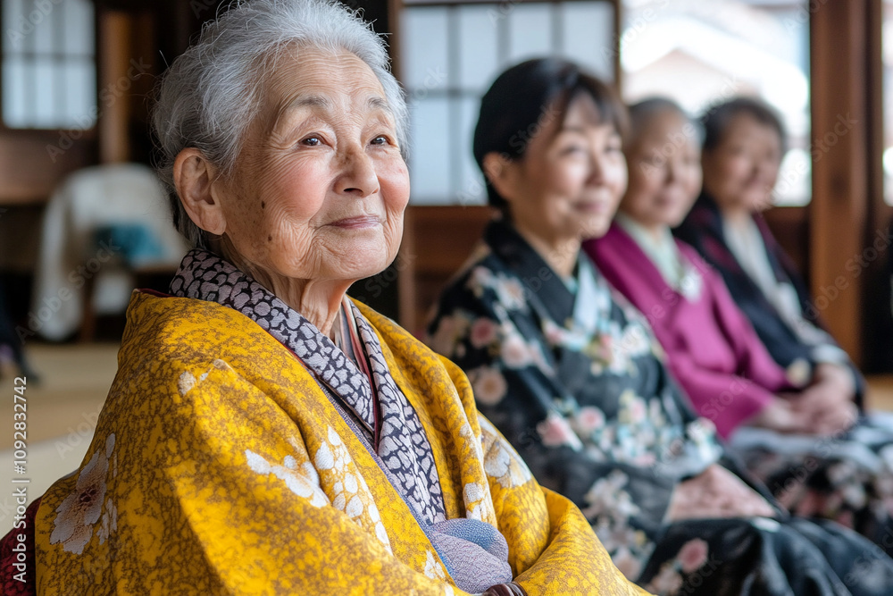 Elderly Women in Traditional Attire Elderly Women in Traditional Attire