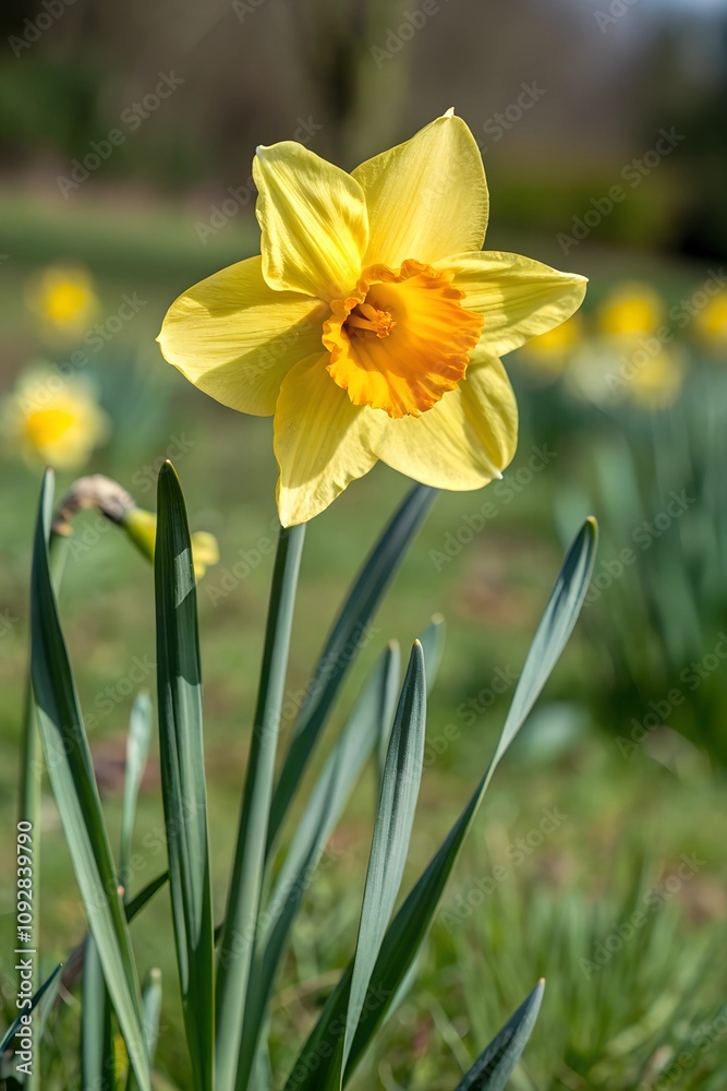 Fototapeta premium daffodils in the garden