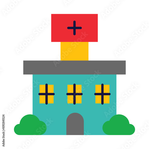 House Architecture of Building Construction Icons