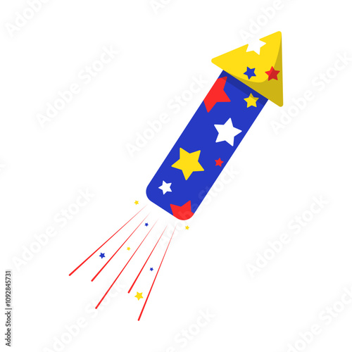 Rocket Firework Illustration