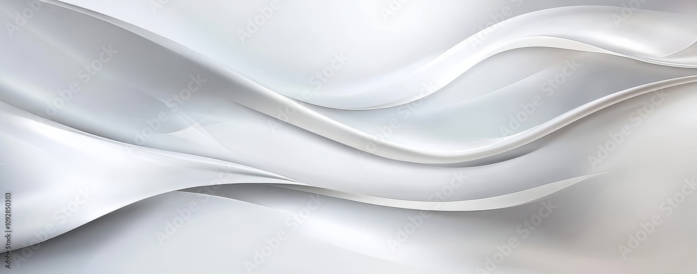 Obraz premium An exquisite white backdrop featuring a wavy design.