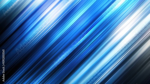 Abstract blue diagonal lines creating a dynamic and modern visual effect.