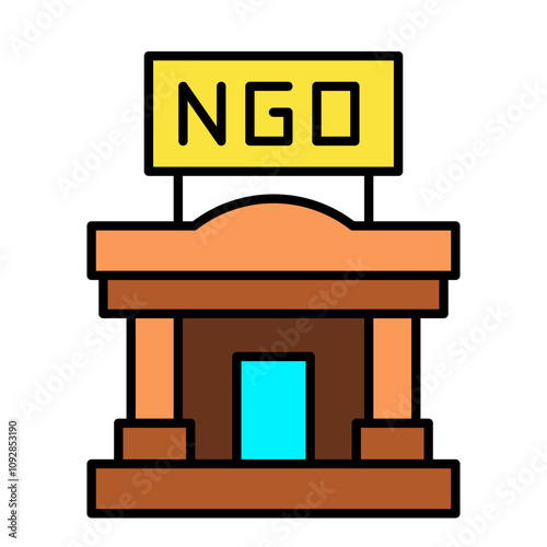 Non Goverment Organization Icon, NGO symbol