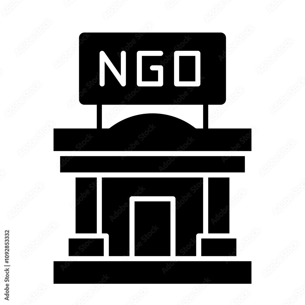 Non Goverment Organization Icon, NGO symbol Non Goverment Organization Icon, NGO symbol