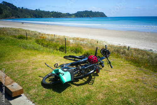 Bike by the Sunny Beach Shoreline