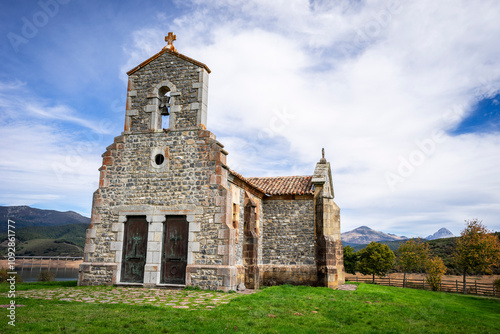 Quintanilla hermitage, Riaño, province of León, autonomous community of Castile and León, Cantabrian mountain range, Spain