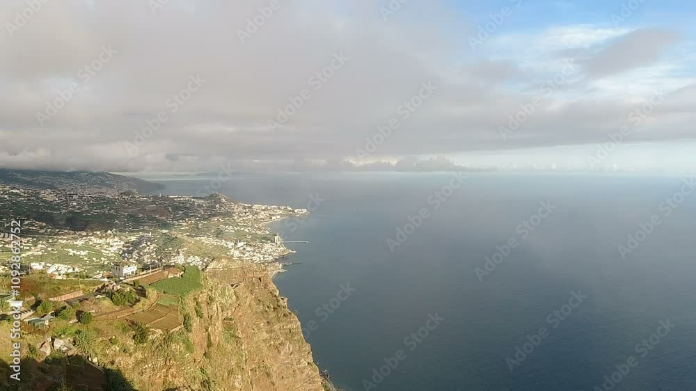 scenic viewpoint cabo girao on madeira island