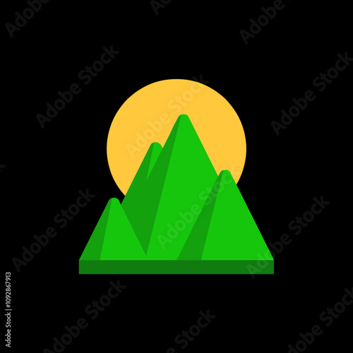 Sunlit Mountains

