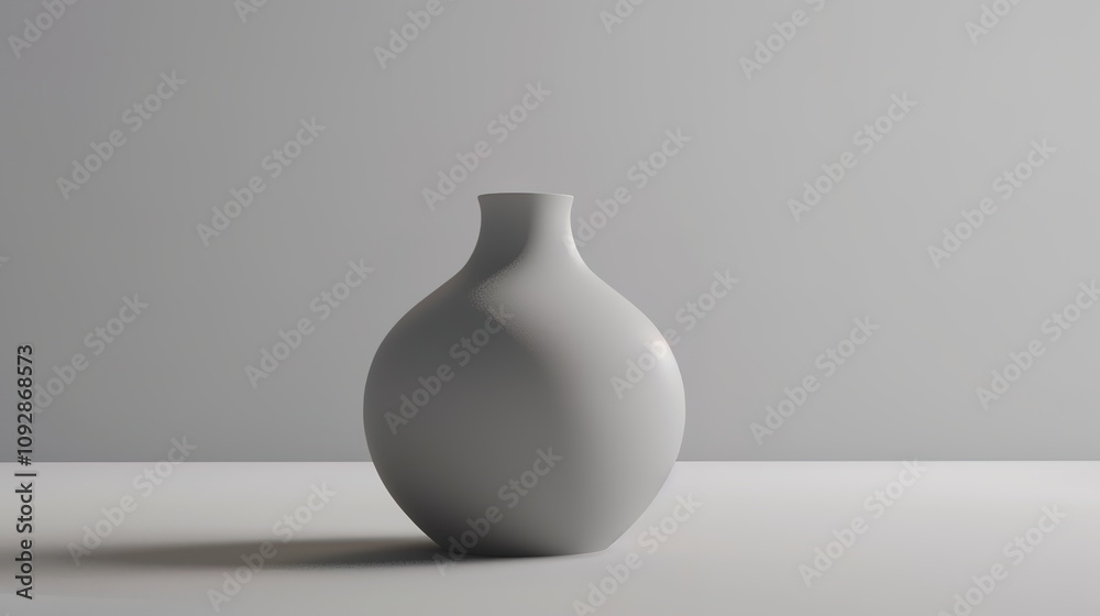 Vase on a Minimalist White Background Table - a clean and modern visual. The simple vase enhances the elegance of the minimalist white setting. Vase on a Minimalist White Background Table - a clean and modern visual. The simple vase enhances the elegance of the minimalist white setting.