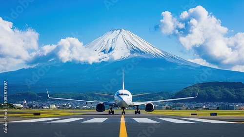 Gunung Fuji, lambang ikonik Jepang, selama musim dedaunan musim gugur, periode beauty.kawaguchiko luar biasa, jepang.  photo