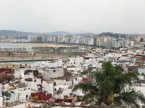 Panorama view of Tangier in Morocco