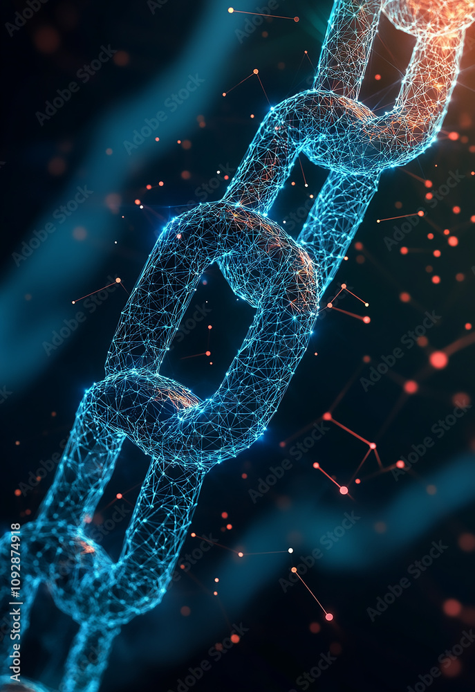 A Closeup of a Shiny Metallic Chain Illuminated with Pink and Blue Lights Boost online presence with link building through modern 3D web banners
A Closeup of a Shiny Metallic Chain Illuminated with Pink and Blue Lights Boost online presence with link building through modern 3D web banners