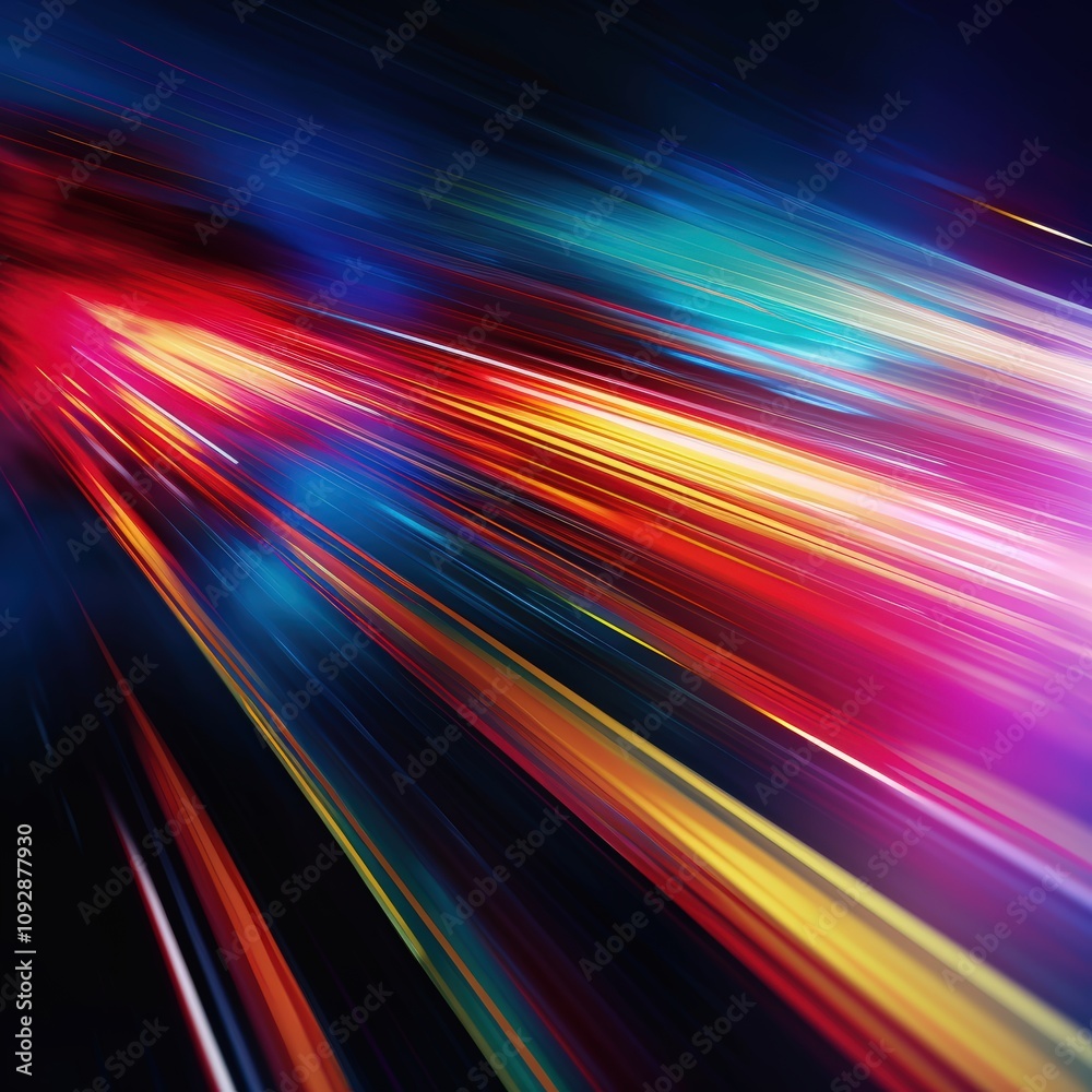 Vibrant abstract light streaks in motion Vibrant abstract light streaks in motion