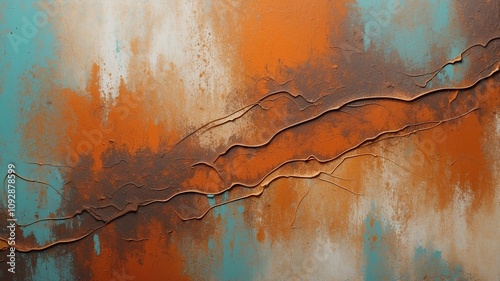 Abstract painting old rusty surface background