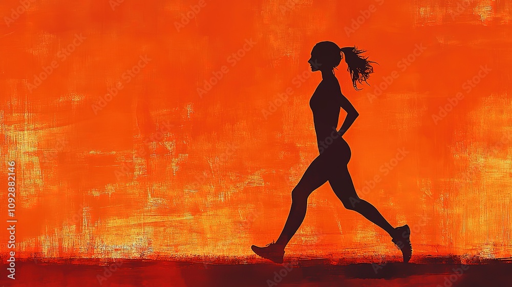 Olympic race walking, female silhouette poster
Olympic race walking, female silhouette poster