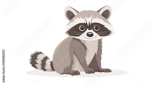 Adorable Grey Raccoon Toy Concept for Design Projects