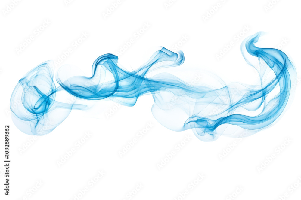 Abstract Blue Smoke on White Background Creating a Mystical and Ethereal Atmosphere in a Minimalistic Style Abstract Blue Smoke on White Background Creating a Mystical and Ethereal Atmosphere in a Minimalistic Style