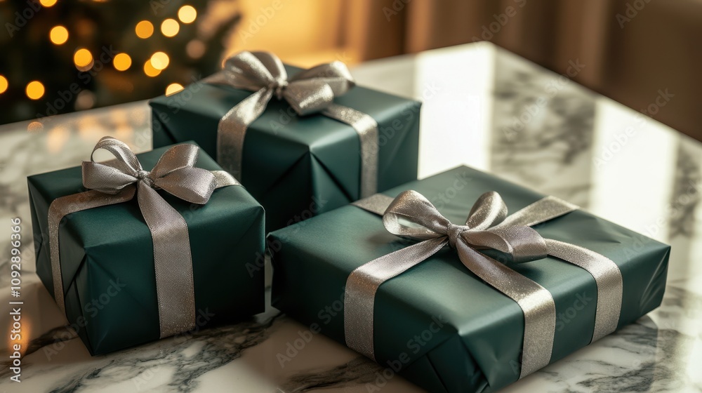 The Presents on Marble Table