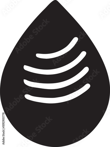 Raindrop Icon Vector,  Raindrop Illustration Drawing 