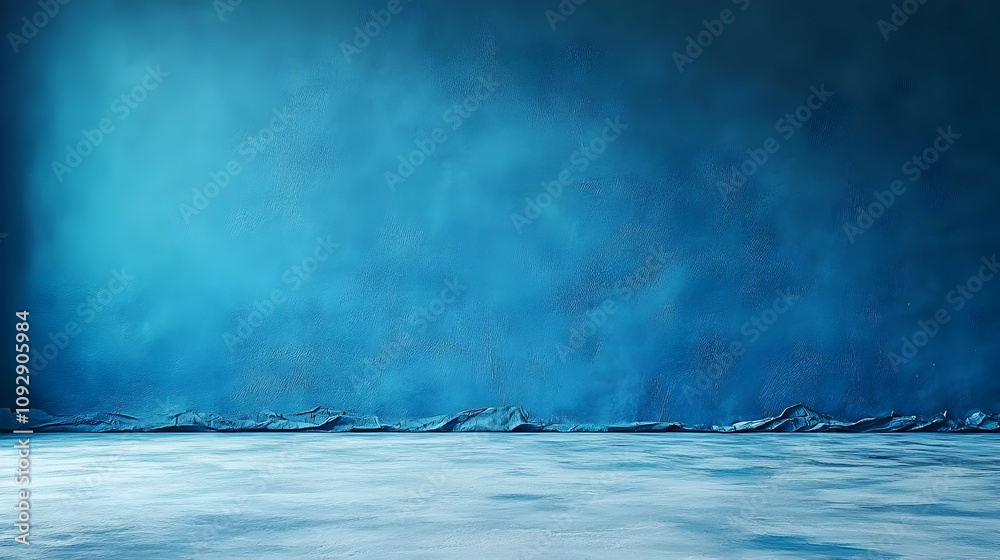 Blue Wall, White Floor: Studio Background for Design Blue Wall, White Floor: Studio Background for Design
