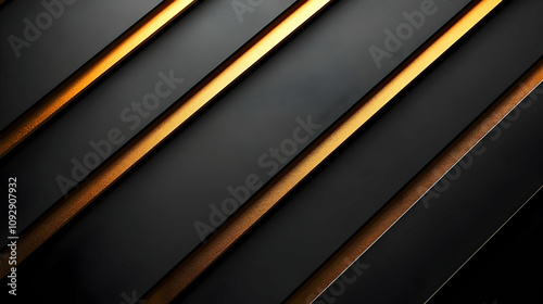 Black Gold Diagonal Stripes: Abstract Design Texture Background