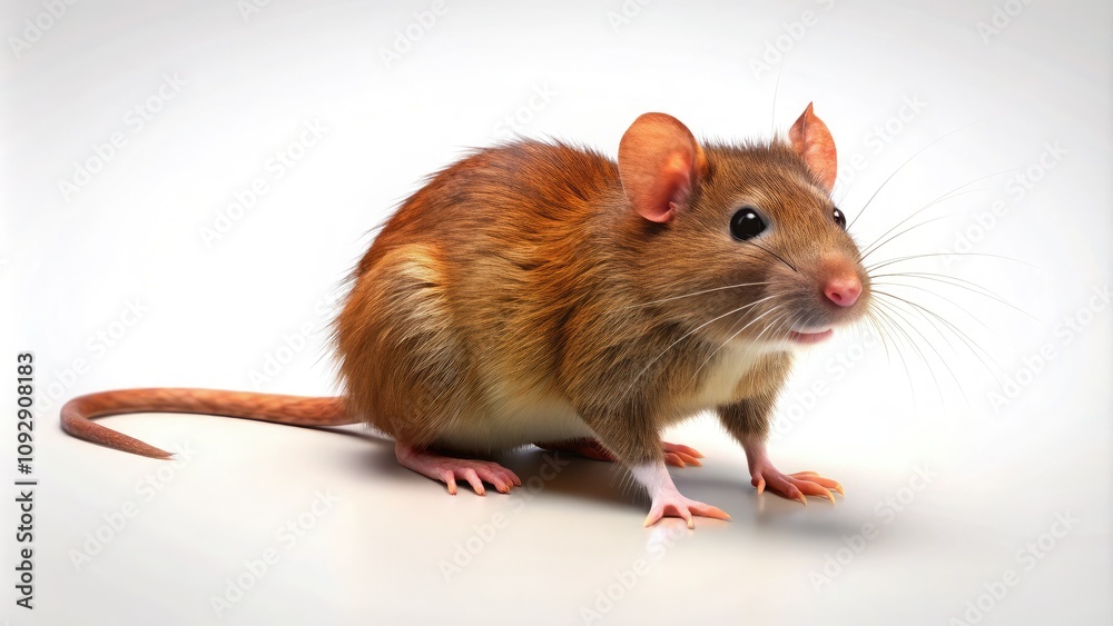 Adorable candid shots of a brown rat on a white surface, showcasing its charming behavior and curiosity within a simple, nature-inspired setting. Adorable candid shots of a brown rat on a white surface, showcasing its charming behavior and curiosity within a simple, nature-inspired setting.