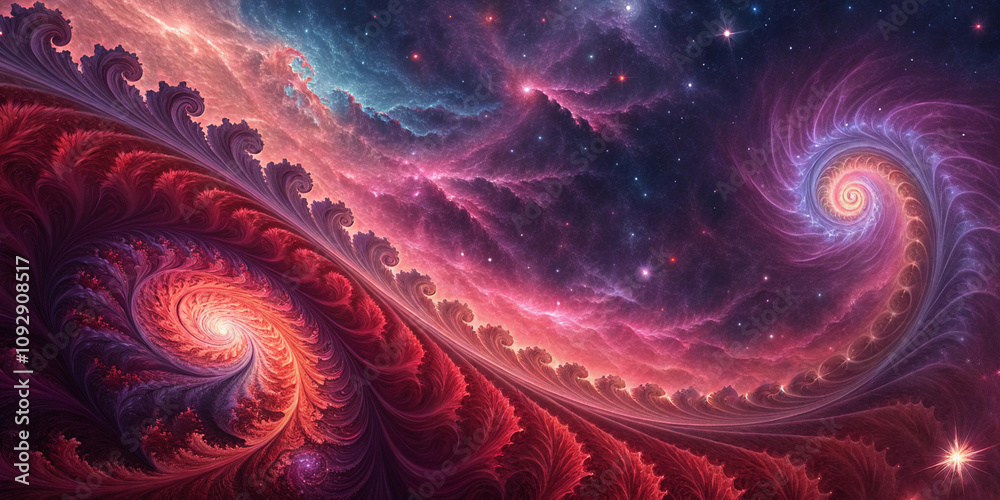 : fractal image of a abstract background red-and-purple-color-curvy-waves-expolor : fractal image of a abstract background red-and-purple-color-curvy-waves-expolor