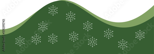 Christmas Wavy Footer
