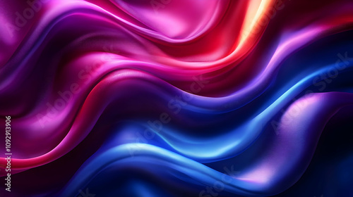 Wallpaper Mural Vibrant Hues: Abstract Silk Waves Flowing Dynamically Torontodigital.ca