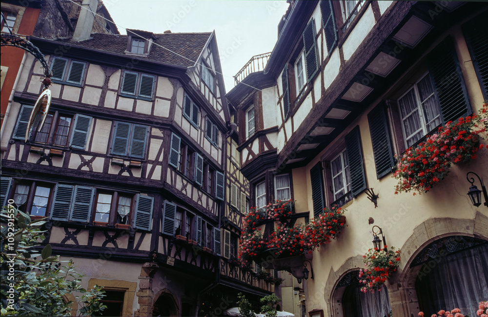 Colmar, Alsace, France: typical half-timbered houses Colmar, Alsace, France: typical half-timbered houses