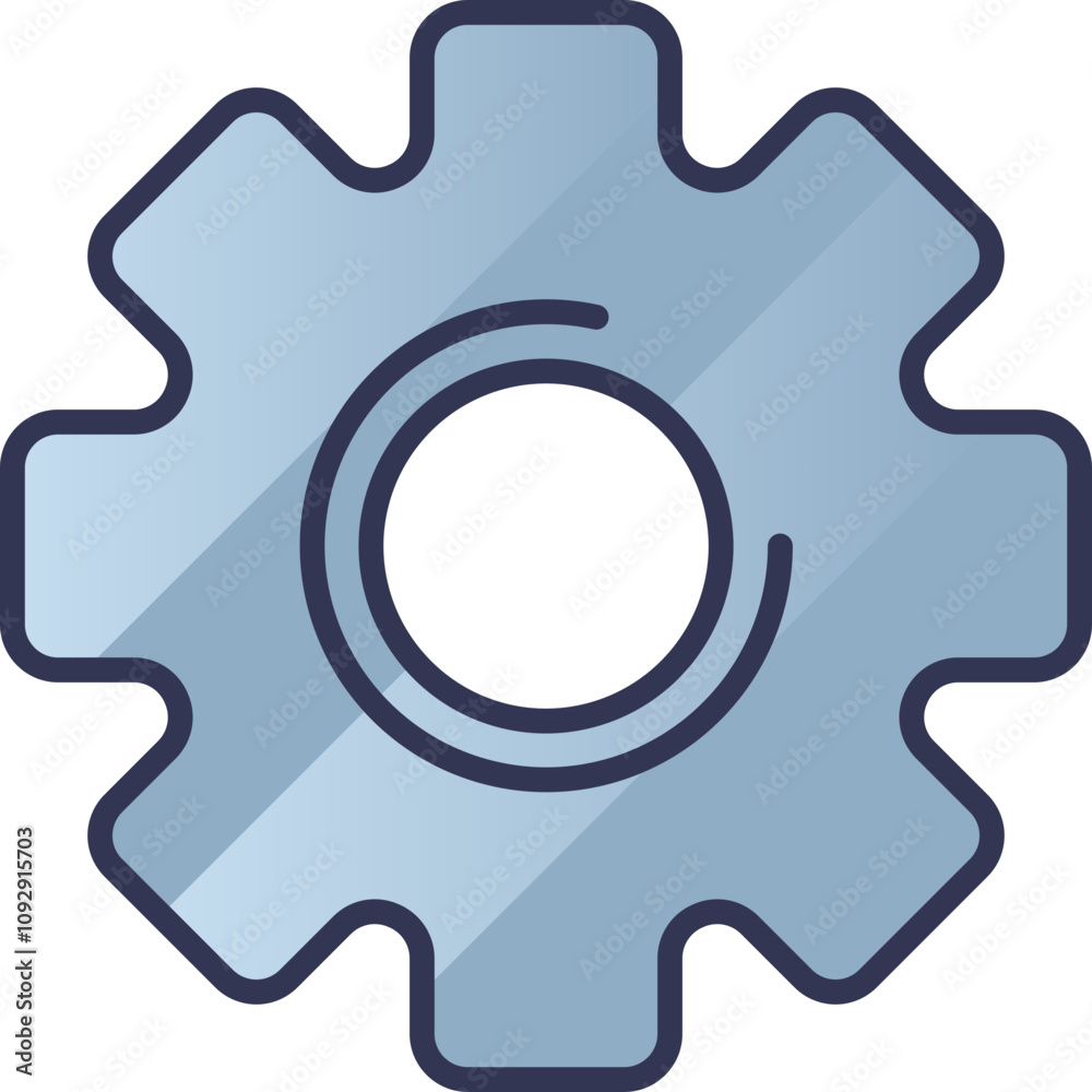 Illustration of a gear symbolizing machinery, engineering, and settings. Illustration of a gear symbolizing machinery, engineering, and settings.