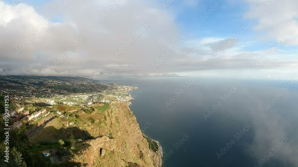scenic viewpoint cabo girao on madeira island