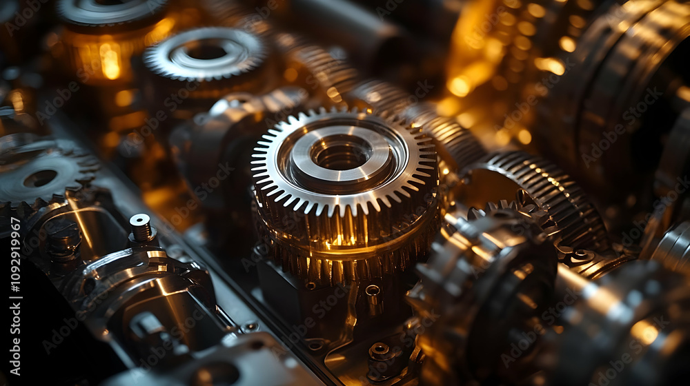 Precise Gears Interlock: Complex Machine Components Spin Smoothly Precise Gears Interlock: Complex Machine Components Spin Smoothly