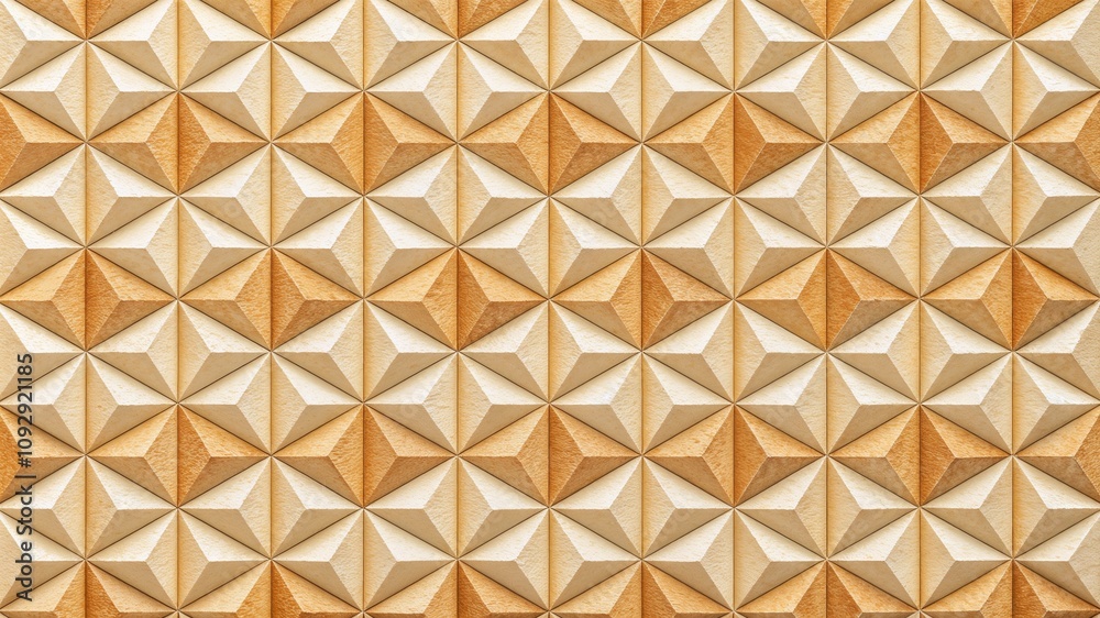 Seamless textured geometric pattern on paper with 3D effect Seamless textured geometric pattern on paper with 3D effect