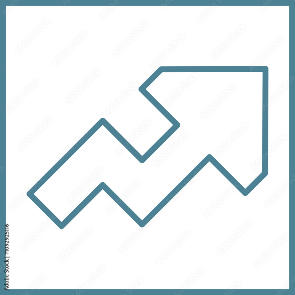 Zigzag Arrowicon Design Zigzag Arrowicon Design