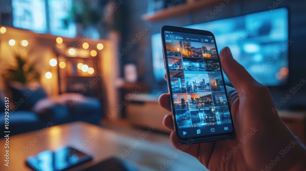 A holographic meeting displayed on a smartphone screen, demonstrating future work collaboration tools that blend mobile technology and mixed reality. A holographic meeting displayed on a smartphone screen, demonstrating future work collaboration tools that blend mobile technology and mixed reality.