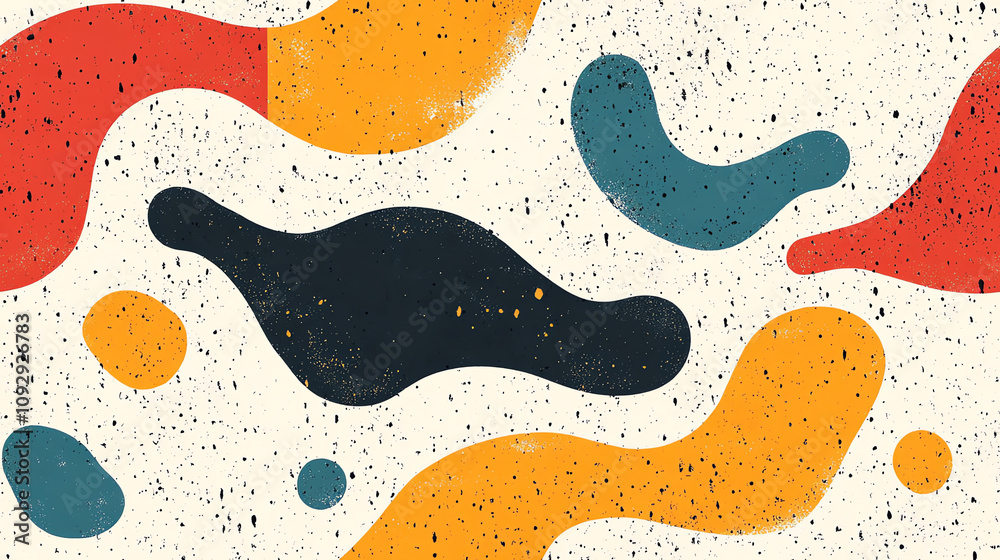 Spotted abstract seamless pattern in multicolor design Spotted abstract seamless pattern in multicolor design