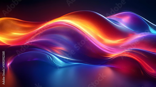 Wallpaper Mural Vibrant Waves of Color: Abstract Art Design Torontodigital.ca