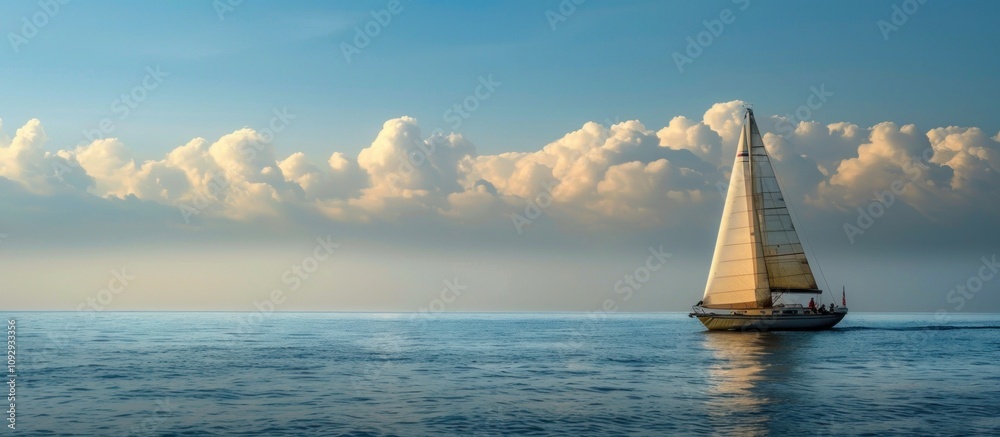 Obraz premium Black and white photograph of an old sailing ship in the middle ground.