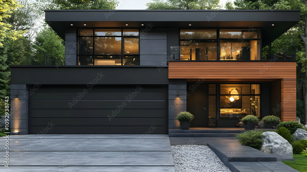 Obraz premium Modern House Design: Stunning Architecture & Exterior