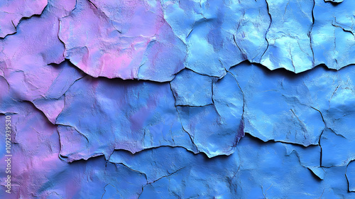 Wallpaper Mural Cracked Paint Textures: Blue and Purple Hues Abstract Background Torontodigital.ca