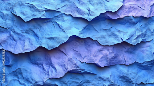Wallpaper Mural Abstract Blue Mountain Texture:  Layered Rock Formation digitally rendered Torontodigital.ca