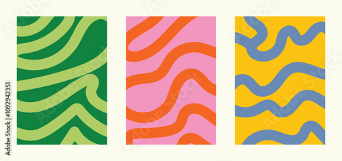 Modern poster background vector set. Ideal design for social media, cover, banner, flyer.