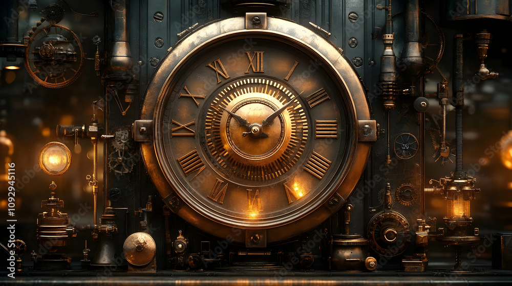 Steampunk Clockwork Gears: Time's Intricate Mechanisms, Exquisite Design Steampunk Clockwork Gears: Time's Intricate Mechanisms, Exquisite Design