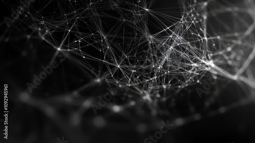 Abstract digital web of interconnected points and lines. Modern sophisticated background design for banners and posters. 