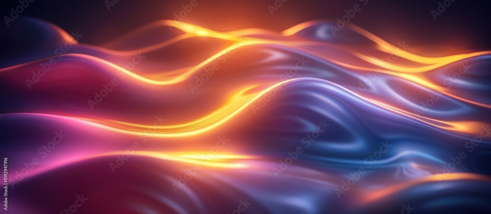 Obraz premium Abstract Glowing Waves
