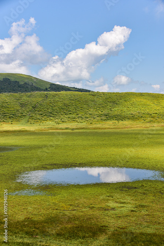 Kusasenri is a vast grassy plain in Kumamoto Kyushu Japan