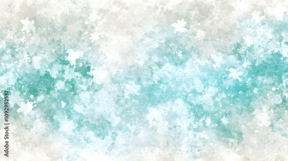 Abstract teal and grey watercolor wash background texture. Ideal for design projects, websites, or presentations.